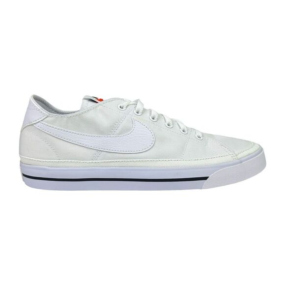 Nike Court Legacy CNVS - Size 7.5 - White / White-Black